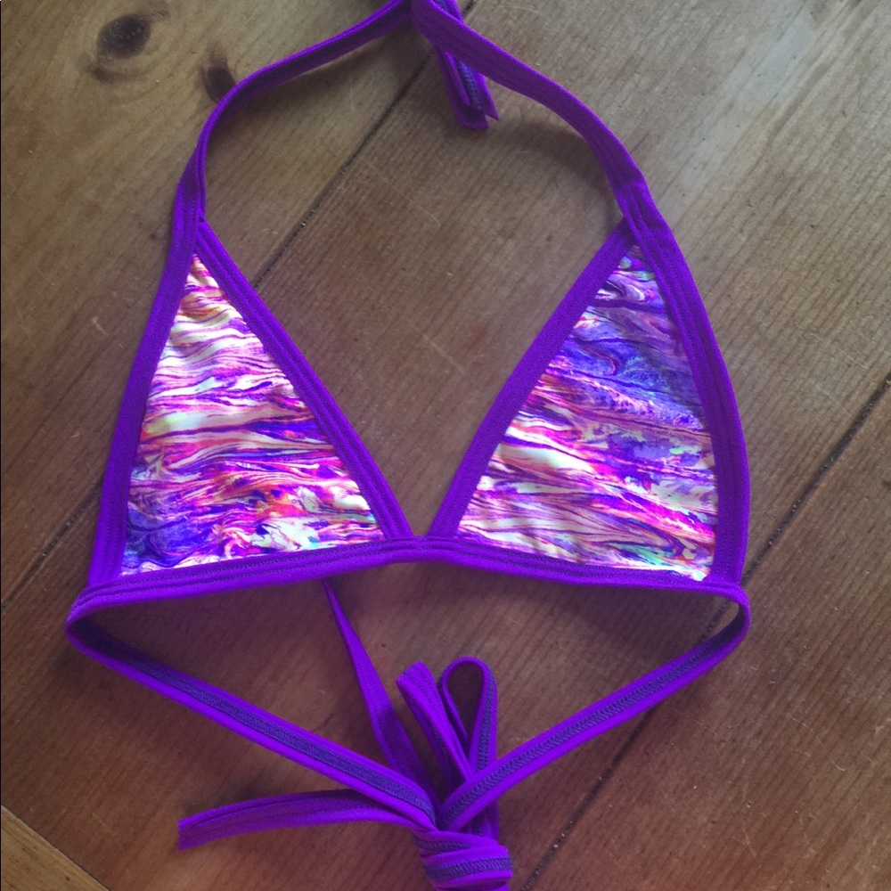 Rave with mi gente bikini top- S